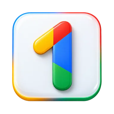 Google One — 3D product illustration